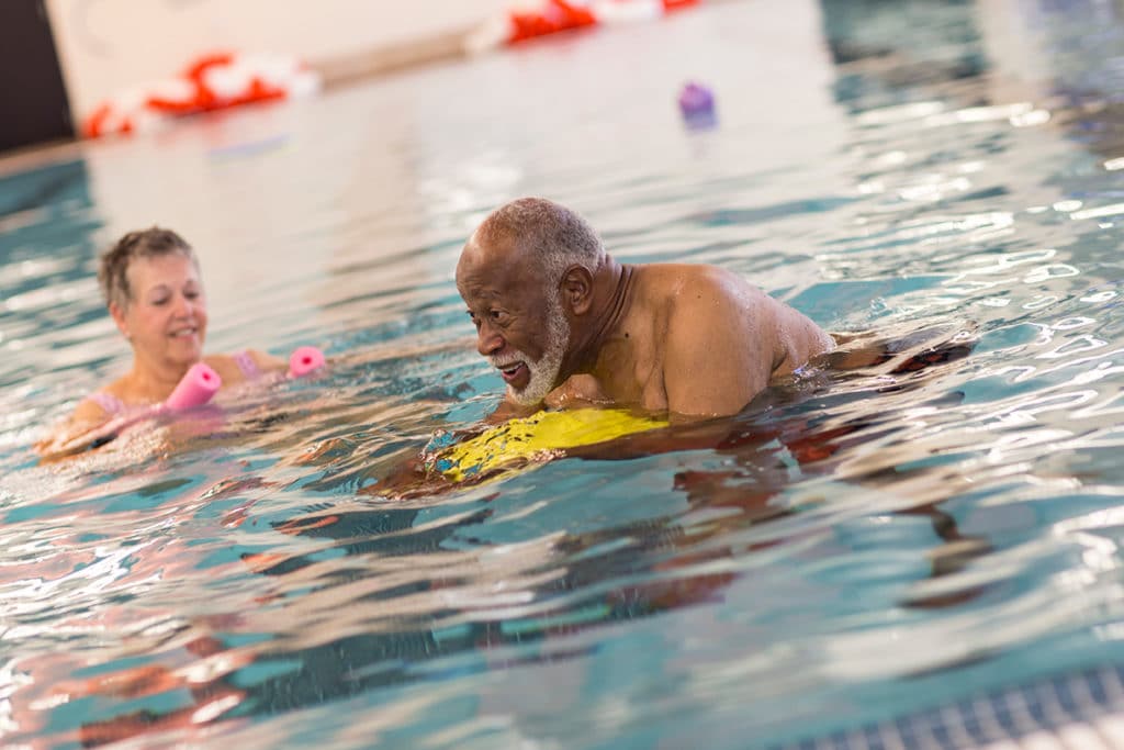 Water aerobics wellness program at Live Well Fitness and Rehab at Westminster Village West Lafayette