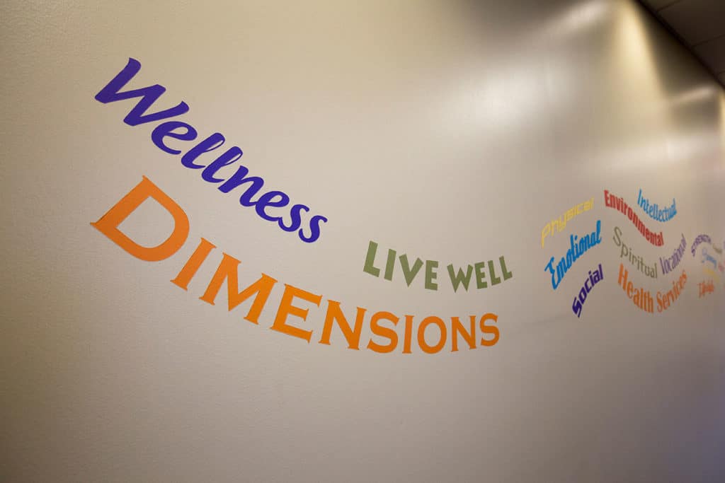Wall at Live Well Fitness and Rehab Westminster Village West Lafayette