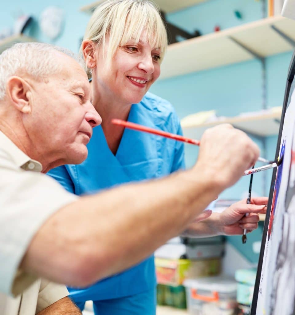 art therapy for seniors at Westminster Village West Lafayette