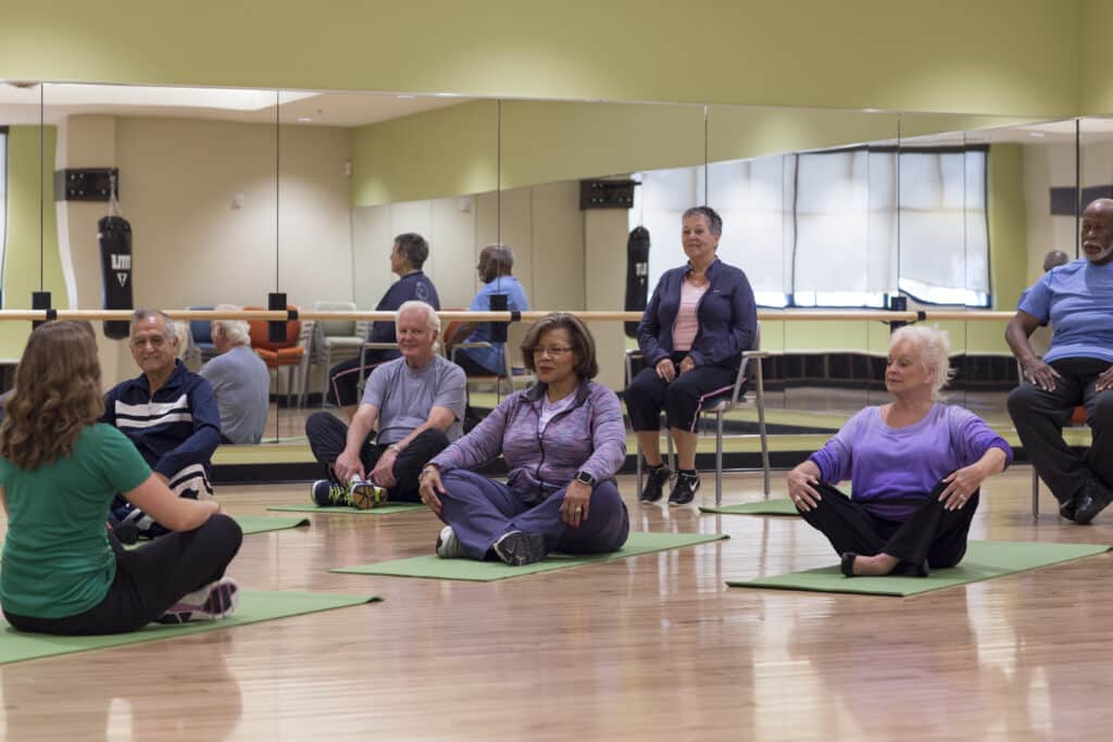 Yoga Session At Westminister Village