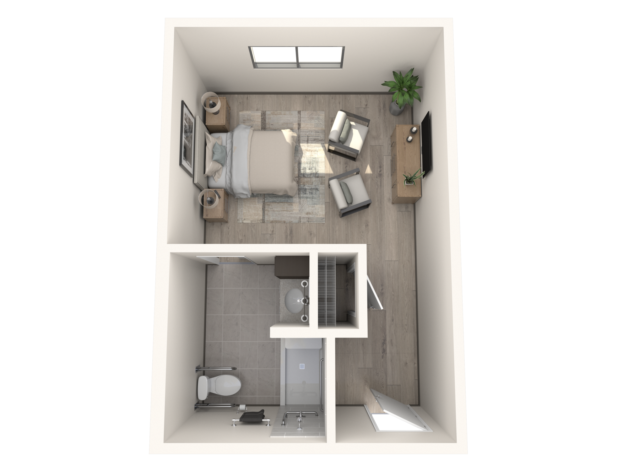 Memory Care Studio Apartment Floorplan