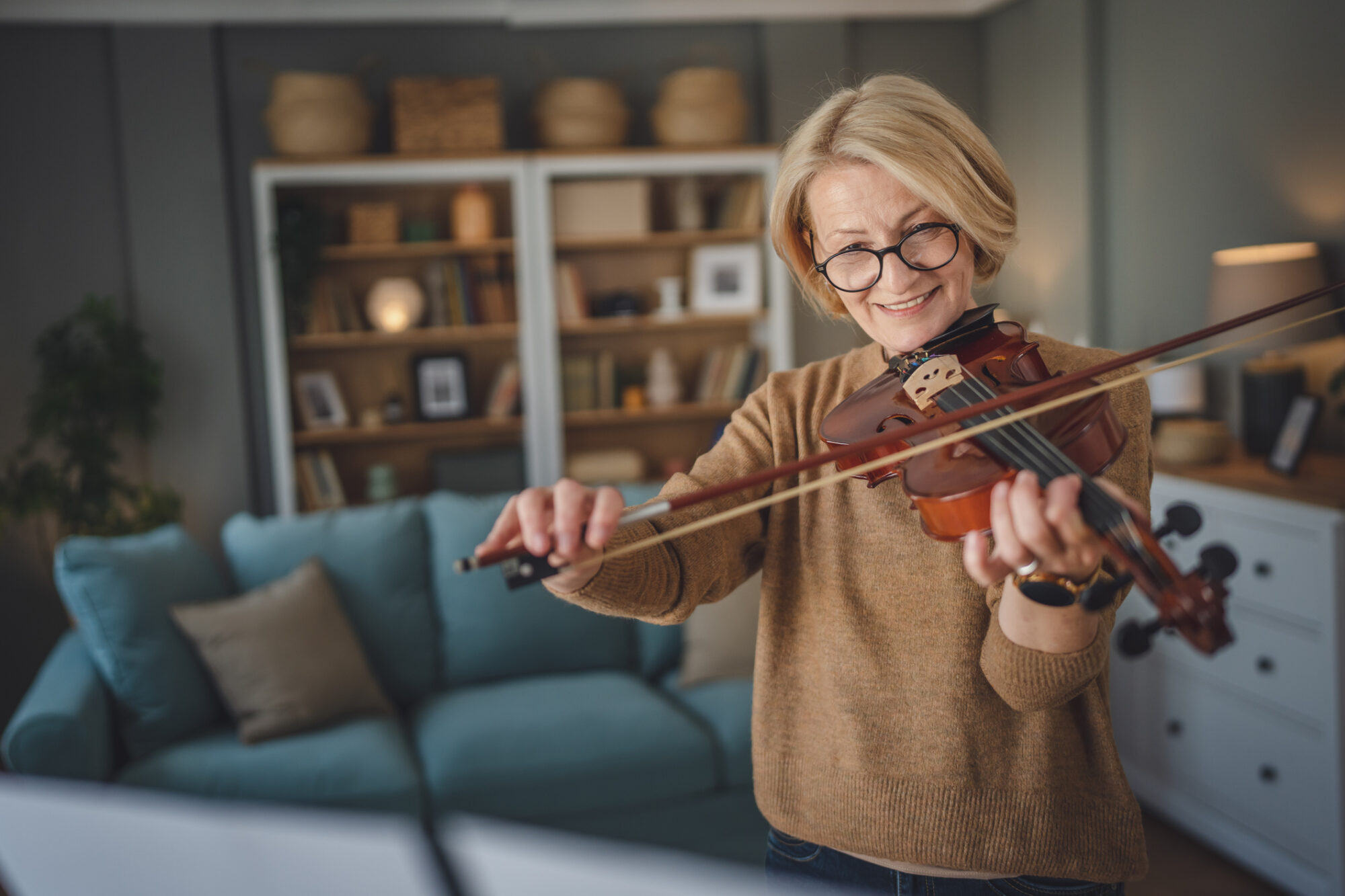 Senior playing Violin